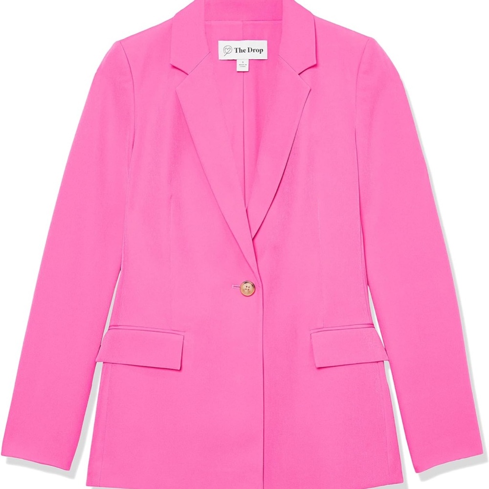Pink Women's Tailored Blazer Jacket